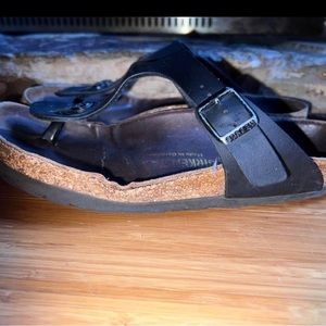Black Thong Birkenstocks